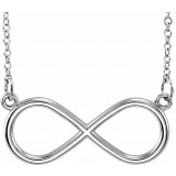 14K White Infinity-Inspired 18 Necklace photo