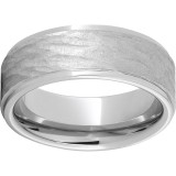 Serinium Flat Band with Grooved Edges and Bark Finish photo