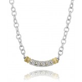 Vahan 14k Gold & Sterling Silver Diamond Necklace photo