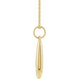14K Yellow .03 CTW Diamond Geometric 16-18 Necklace photo 2