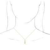 14K Yellow .03 CTW Diamond Geometric 16-18 Necklace photo 3