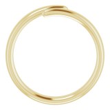 14K Yellow Bypass Ring photo 2