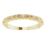 14K Yellow .05 CTW Diamond Anniversary Band photo 3