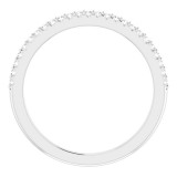 Platinum 1/8 CTW Diamond Anniversary Band photo 2