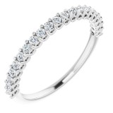 14K White 1/4 CTW Diamond Anniversary Band photo