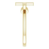 14K Yellow Mozambique Garnet Negative Space Cross Ring photo 4