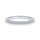 Gabriel & Co. 14k White Gold Contemporary Anniversary Wedding Band photo