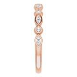 14K Rose 1/4 CTW Diamond Anniversary Band photo 4