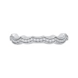 Shah Luxury 14K White Gold Round Diamond Half-Eternity Wedding Band photo