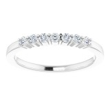 14K White 1/5 CTW Diamond Anniversary Band photo 3