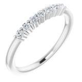 14K White 1/5 CTW Diamond Anniversary Band photo