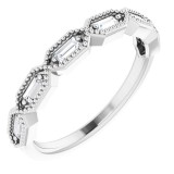 14K White 1/5 CTW Diamond Anniversary Band photo