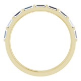 14K Yellow 5/8 CTW Diamond Straight Baguette Anniversary Band photo 2