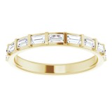 14K Yellow 5/8 CTW Diamond Straight Baguette Anniversary Band photo 3
