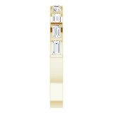 14K Yellow 5/8 CTW Diamond Straight Baguette Anniversary Band photo 4