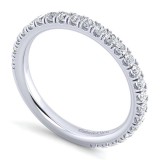 Gabriel & Co. 14k White Gold Contemporary Anniversary Wedding Band photo 3