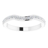 14K White 1/3 CTW Diamond Anniversary Band photo 3