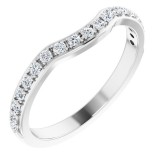 14K White 1/3 CTW Diamond Anniversary Band photo