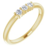 14K Yellow 1/5 CTW Diamond Anniversary Band photo