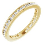 14K Yellow 3/8 CTW Diamond Stackable Ring photo