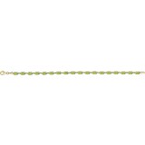 14K Yellow Peridot 7.25 Bracelet photo 2
