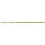 14K Yellow Peridot 7.25 Bracelet photo 2