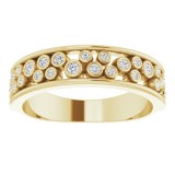 14K Yellow 1/5 CTW Diamond Anniversary Band photo 3