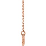 14K Rose Rope Infinity-Inspired 18 Necklace photo 2