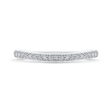 Shah Luxury 14K White Gold Round Diamond Half-Eternity Wedding Band photo