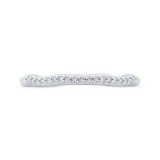 Shah Luxury 14K White Gold Diamond Wedding Band photo