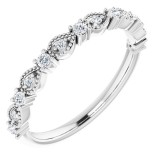 14K White 1/5 CTW Diamond Anniversary Band photo