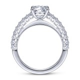 Gabriel & Co. 14k White Gold Classic Straight Engagement Ring photo 2