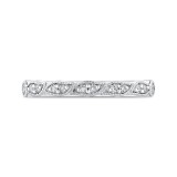 Shah Luxury Half-Eternity Wedding Band In Round Diamond 14K White Gold photo