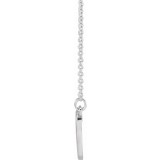 14K White 13.8x13 mm Heart 16 Necklace photo 2