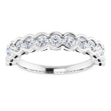 14K White 3/4 CTW Diamond Anniversary Band photo 3