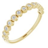 14K Yellow 1/5 CTW Diamond Anniversary Band photo