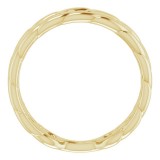 14K Yellow Stackable Chain Link Ring photo 2