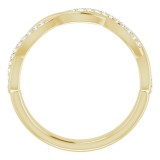 14K Yellow 1/8 CTW Diamond Anniversary Band photo 2