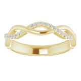 14K Yellow 1/8 CTW Diamond Anniversary Band photo 3