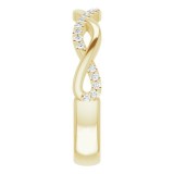 14K Yellow 1/8 CTW Diamond Anniversary Band photo 4