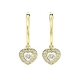 Gems One 14KT Yellow Gold & Diamond Rhythm Of Love Fashion Earrings  - 1/4 ctw photo