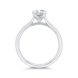 Shah Luxury 14K White Gold Diamond Engagement Ring (Semi-Mount) photo 4