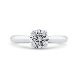 Shah Luxury 14K White Gold Diamond Engagement Ring (Semi-Mount) photo