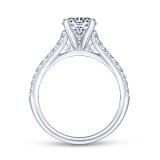 Gabriel & Co. 14k White Gold Contemporary Straight Engagement Ring photo 2