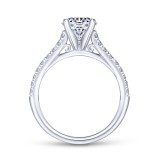 Gabriel & Co. 14k White Gold Contemporary Straight Engagement Ring photo 2