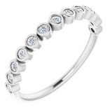 Platinum 1/6 CTW Diamond Anniversary Band photo