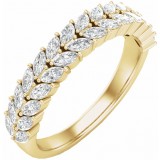 14K Yellow 7/8 CTW Diamond Anniversary Band photo