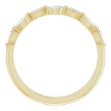 14K Yellow 1/3 CTW Diamond Anniversary Band photo 2