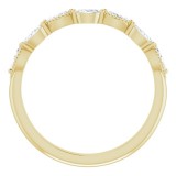 14K Yellow 1/3 CTW Diamond Anniversary Band photo 2