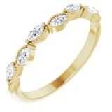 14K Yellow 1/3 CTW Diamond Anniversary Band photo